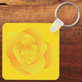 Gelbe Rose Schlüsselanhänger (Rückseite)
