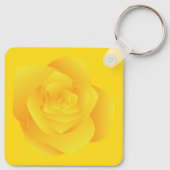 Gelbe Rose Schlüsselanhänger (Rückseite)