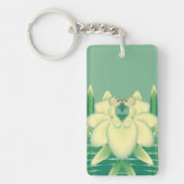 Gelbe Rose Schlüsselanhänger (Vorderseite)