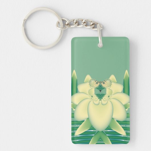 Gelbe Rose Schlüsselanhänger (Vorderseite)