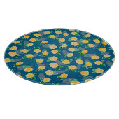 Gelbe Rose Schneidebrett (Ecke)