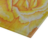 Gelbe Rose Schneidebrett (Ecke)