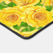 Gelbe Rose Schreibtischunterlage (Ecke)