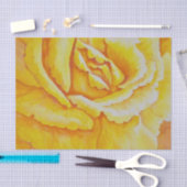 Gelbe Rose Seidenpapier (Handwerk)