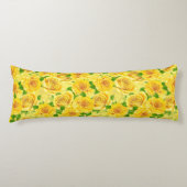 Gelbe Rose Seitenschläferkissen (Vorderseite)