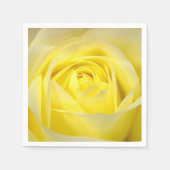 Gelbe Rose Serviette (Vorderseite)