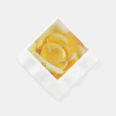 Gelbe Rose Serviette (Ecke)