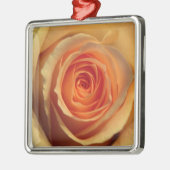 Gelbe Rose Silbernes Ornament (Links)