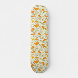 Gelbe Rose Skateboard