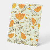 Gelbe Rose Sockelschild (Vorderseite)