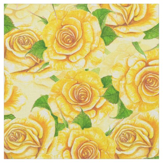 Gelbe Rose Stoff (Nahaufnahme)