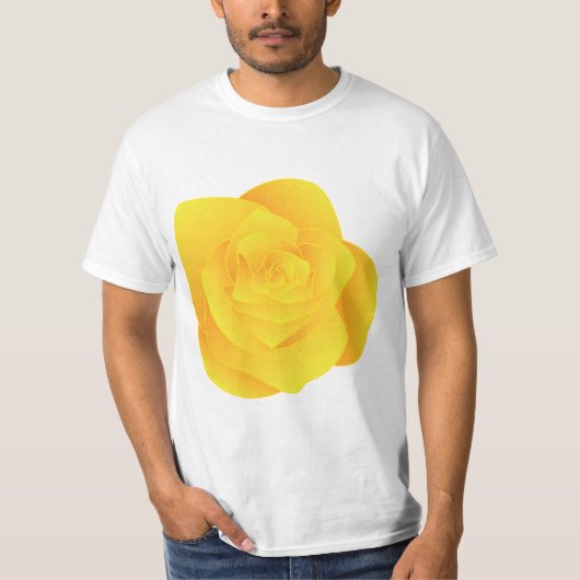 Gelbe Rose T-Shirt (Vorderseite)