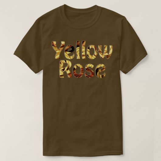 Gelbe Rose T-Shirt (Design vorne)