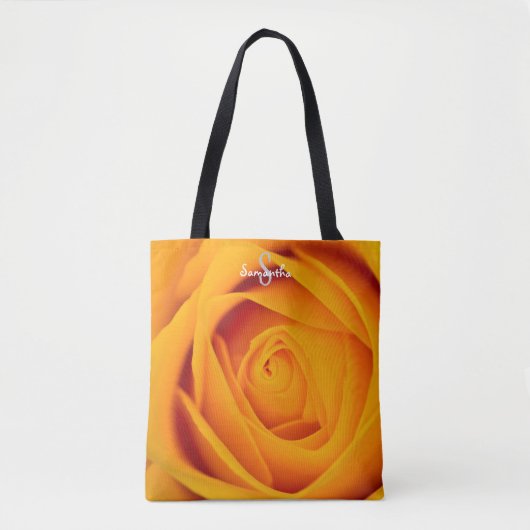 Gelbe Rose Tasche (Vorderseite)