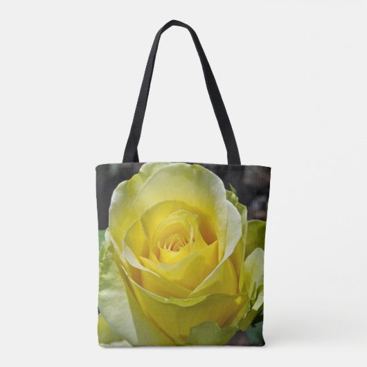 Gelbe Rose Tasche (Rückseite)