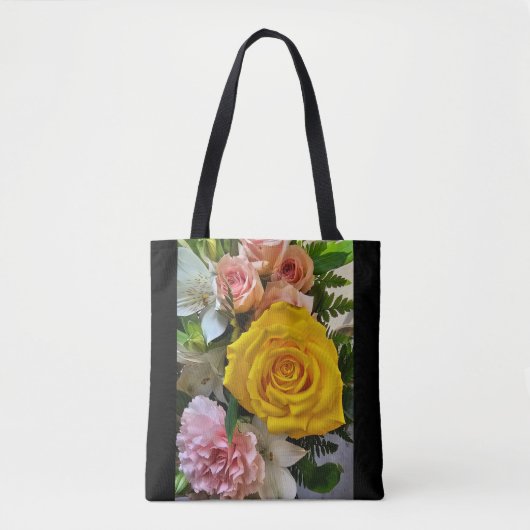 Gelbe Rose Tasche (Vorderseite)