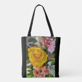 Gelbe Rose Tasche (Rückseite)