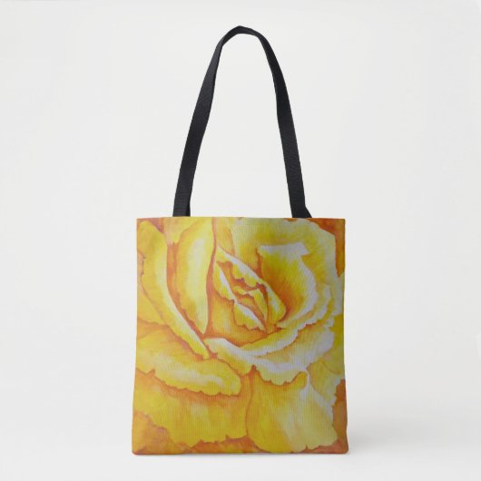Gelbe Rose Tasche (Vorderseite)
