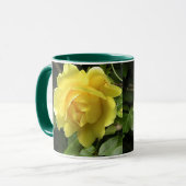 Gelbe Rose Tasse (Vorderseite Links)