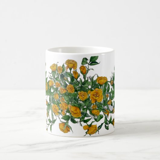 Gelbe Rose-Tasse Kaffeetasse (Mittel)