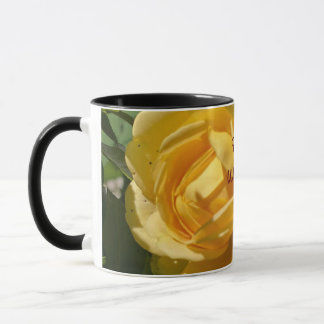 Gelbe Rose-Tasse Tasse