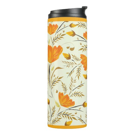 Gelbe Rose Thermosbecher (Nach links gedreht)