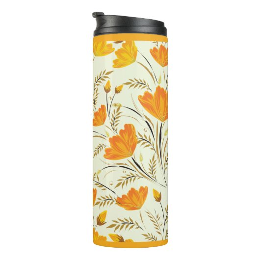 Gelbe Rose Thermosbecher (Nach rechts gedreht)