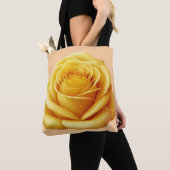 Gelbe Rose Tote Tasche (Von Nahem)