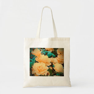 Gelbe Rose Tote Tasche