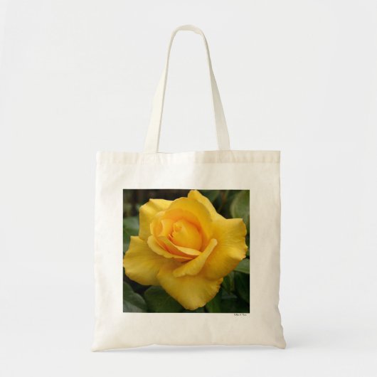 Gelbe Rose Tragetasche (Vorne)