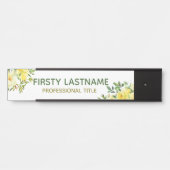 Gelbe Rose Türschild (Vorderseite )