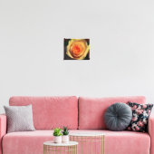 Gelbe Rose überzogene Canvas Leinwanddruck (Insitu(LivingRoom))