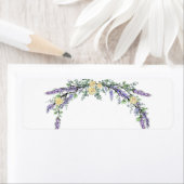 Gelbe Rose und Eukalyptus-Etikett (Insitu)