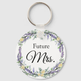 Gelbe Rose und Eukalyptus Schlüsselanhänger