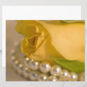 Gelbe Rose und Perlen (Vorne/Hinten)