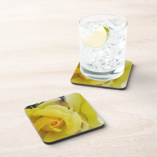 Gelbe Rose Untersetzer (Rechte Seite)