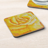 Gelbe Rose Untersetzer (Linke Seite)
