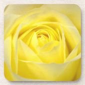 Gelbe Rose Untersetzer (Vorderseite)