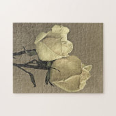 Gelbe Rose Vintag Puzzle (Horizontal)