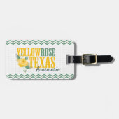 Gelbe Rose von Texas - Einzelne Rose Gepäckanhänger (Vorderseite horizontal)