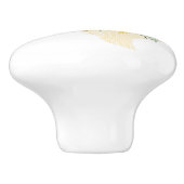 Gelbe Rose von Texas - Gingham Staat mit Rose Keramikknauf (Seitenansicht)