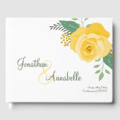 Gelbe Rose von Texas Hochzeit Gästebuch (Vorderseite)