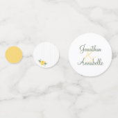 Gelbe Rose von Texas Hochzeit Konfetti (Vorderseiten)