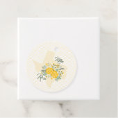 Gelbe Rose von Texas - Hochzeit von Gingham Staat Geschenkanhänger (Beispiel)