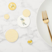 Gelbe Rose von Texas - Hochzeit von Gingham Staat Konfetti (Gruppe)