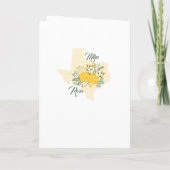 Gelbe Rose von Texas - Hochzeit von Gingham Staat Programm (Rückseite)