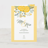 Gelbe Rose von Texas - Hochzeit von Gingham Staat Programm (Vorderseite)