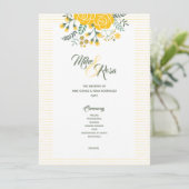 Gelbe Rose von Texas - Hochzeit von Gingham Staat Programm (Stehend Vorderseite)