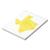 Gelbe Rose von Texas Notizblock (Rotiert)