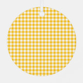 Gelbe Rose von Texas Ornament Aus Metall (Rückseite)